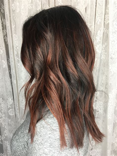 Copper Balayage Done By Shannon At Wildflower Salon Shop In Toledo Oh Hairdosbyshan