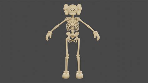 STL file KAWS SKELETON FORTNITE 2021 💀・Model to download and 3D print・Cults