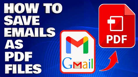 How To Save Gmail Messages As A Pdf Files Format Guide Youtube