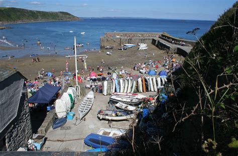 Boatyard And Harbour Gorran Haven Photo UK Beach Guide