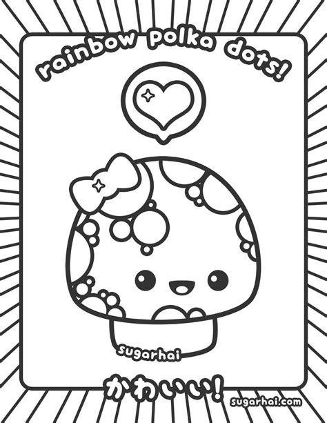 Kawaii Food Coloring Pages At Free Printable