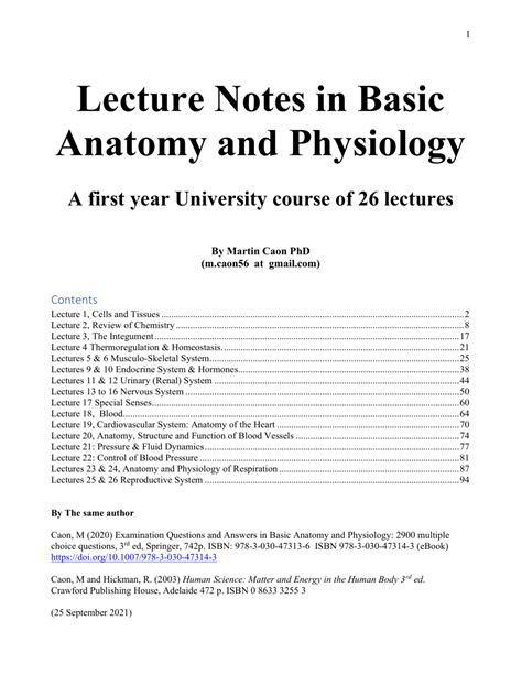 Human Anatomy Notes Pdf - Printable Worksheets