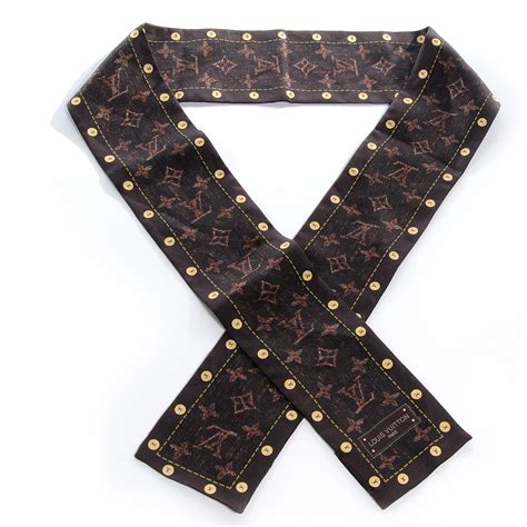 LOUIS VUITTON Silk Monogram Scarf Bandeau 58926