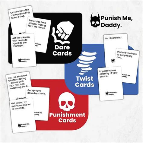 Punish Me Daddy Card Game Midoco Art And Office Supplies