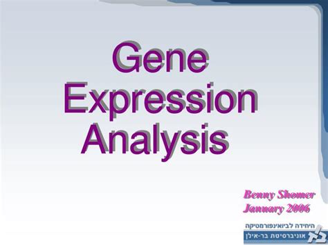 PPT - Gene Expression Analysis PowerPoint Presentation, free download ...