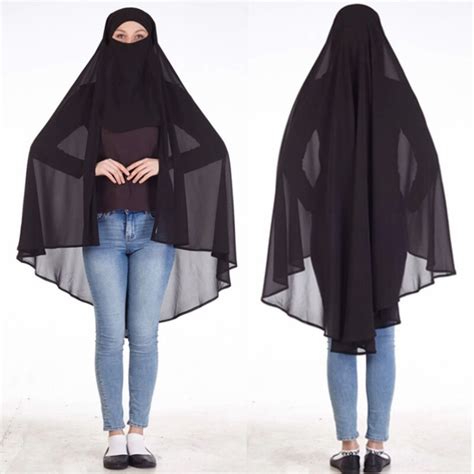 Muslim Women Prayer Hijab Niqab Long Scarf Jilbab Islamic Large