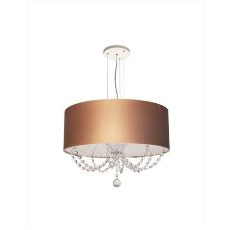 Lustre Pendente Cristal E Cupula Vidro Cobre Cm Casas Bahia