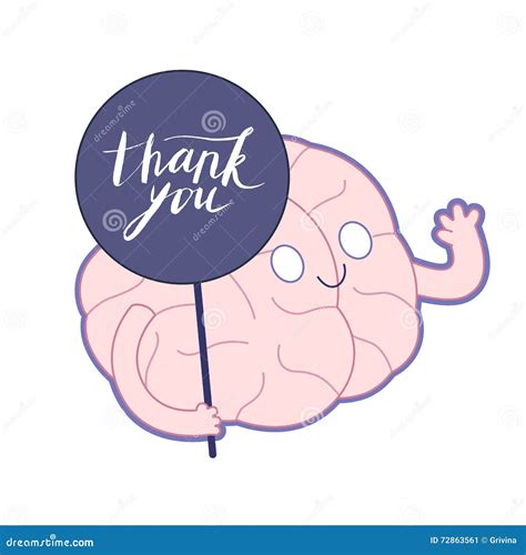 Obrigado, Coleção Do Cérebro Ilustração do Vetor - Ilustração de
