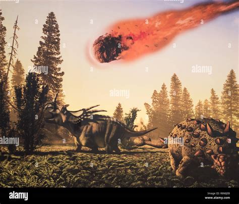 Dinosaur Extinction Meteor Hi Res Stock Photography And Images Alamy