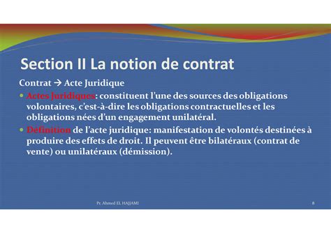 SOLUTION Notion De Contrat Et Classification Studypool