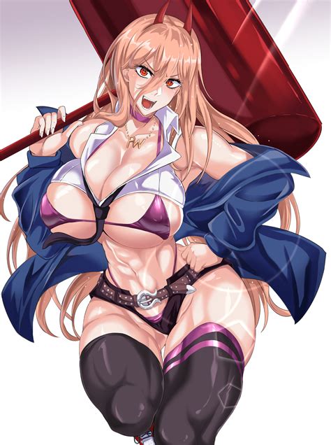 Rule 34 1girls Big Breasts Breasts Chainsaw Man Demon Demon Girl Eye Contact Female Female