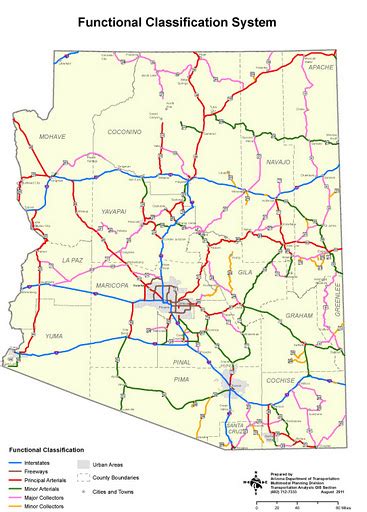 Printable Road Map Of Arizona