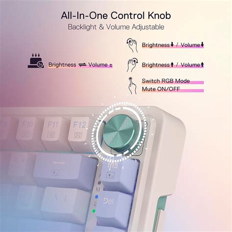Teclado Mecánico Redragon UCAL PRO K673 Hot Swap Inalámbrico 75 RGB 3 modos 81