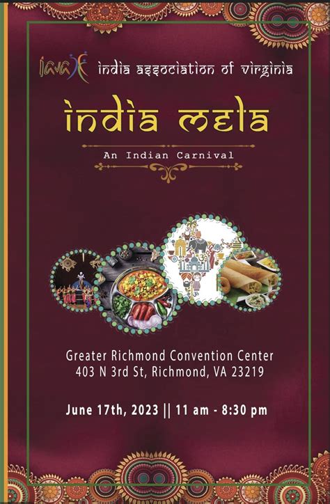 India Mela 2023 Tickets | Greater Richmond Convention Center | June 17 ...