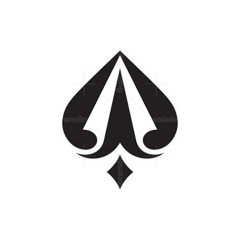 Fold Spade Logo In 2024 Ace Card Ace Of Spades Tattoo Beauty Logo