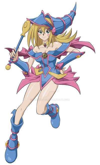 Yu Gi Oh Duel Monsters Dark Magician Girl By Theuzitos On Deviantart Cartoon Character Design