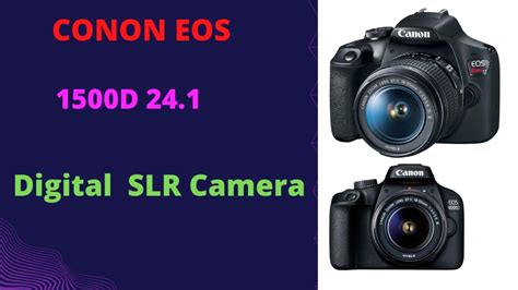 Canon Eos 1500d 24 1 Digital Slr Camera Black With Ef S18 55 Is Ii Lens Youtube