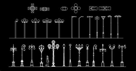 Bloques Autocad De Alumbrado P Blico Para Exteriores Dwgautocad