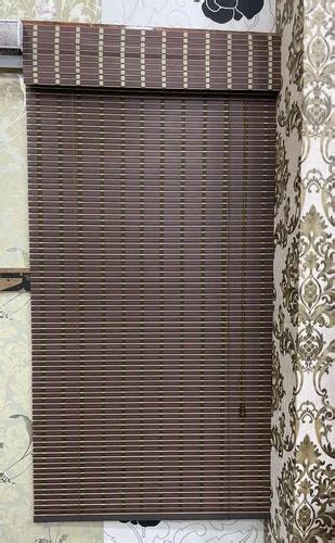 Plain Matte Brown Pvc Window Roller Blind For Balcony Feet At Rs