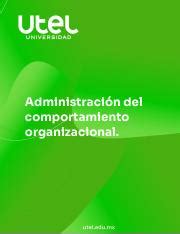 Pf L Ad S Pdf Administraci N Del Comportamiento Organizacional