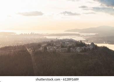 Aerial View On Burnaby Mountain Simon Stock Photo 612891689 | Shutterstock