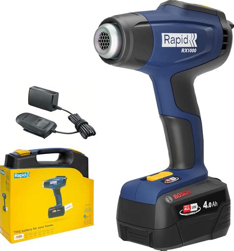 Rapid Rx V P A Battery Powered Hot Air Gun With Adjustable Heat Up To C Lcd Display