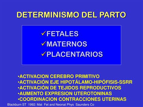 PPT ASPECTOS FISIOLOGICOS Y BIOQUIMICOS DEL TRABAJO DE PARTO