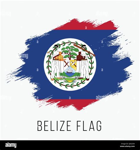 Bandera de vectores de Belice Bandera de Belice para el Día de la