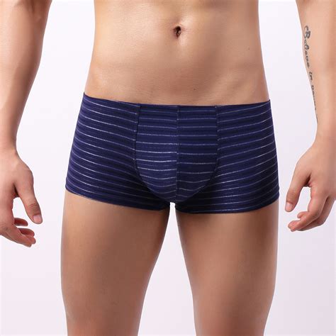 Dengdeng Boxer Briefs For Men Comfort Solid Color Mesh Mens Sexy Underwear Trunks Soft Low Rise