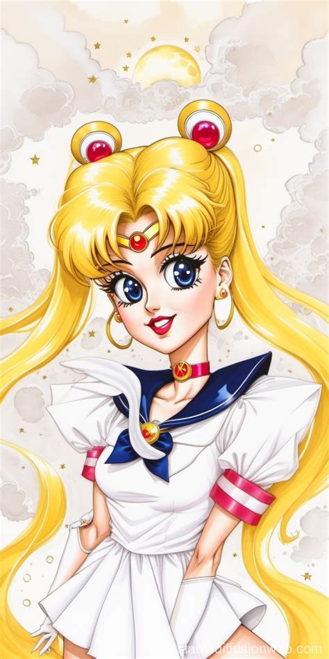 Pretty Soldier Sailor Moon Stable Diffusion Online