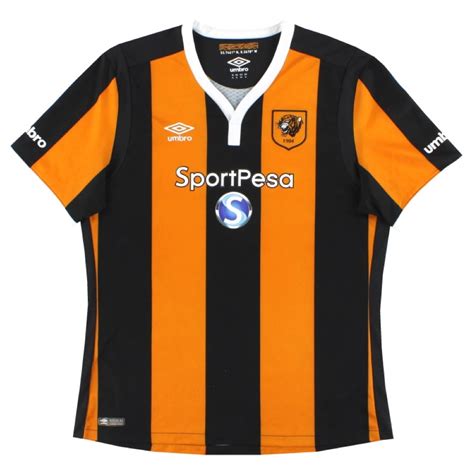 Umbro Mens Official Licensed Product Adult Hull City 22 23 Home Jersey