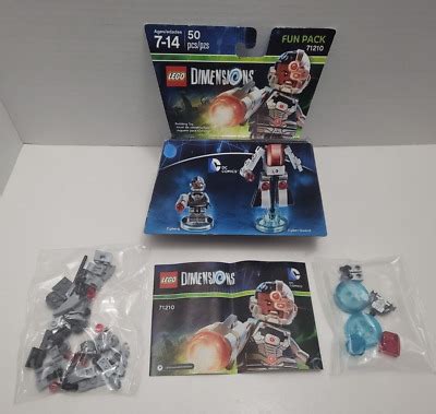 Open Box Lego Dimensions Cyborg Fun Pack Dc Comics Super Heroes