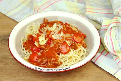 Jollibee Spaghetti A Filipino Style Spaghetti Yummy Kitchen