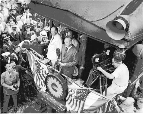 Alfred Landon Campaigning For U S President In 1936