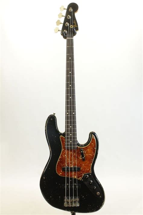 Fender Custom Shop Mbs Jazz Bass Heavy Relic Black Mh By Todd