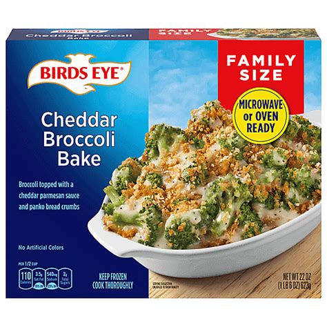 Birds Eye Cheddar Broccoli Bake, Family Size 22 oz | Frozen Foods ...