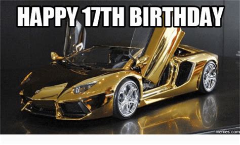 Happy 17th Birthday Meme | BirthdayBuzz