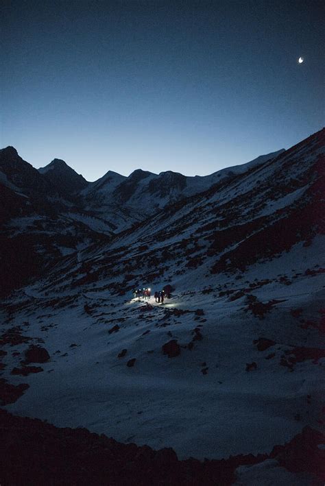 Hikers Under Moonlight In Himalayas Photograph by Cavan Images | Fine Art America