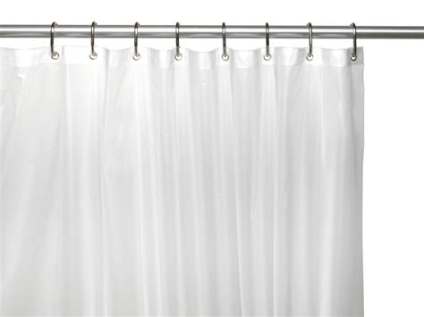 Live Life Stall Size Extra Heavy 10 Gauge Peva Non Toxic Vinyl Shower Curtain Liner With Metal