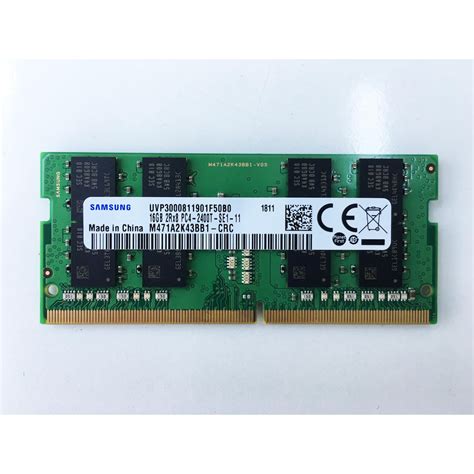 Samsung 16gb 2rx8 Pc4 2400t Ddr4 2400mhz M471a2k43bb1 Crc Laptop