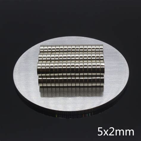 50Pcs 5 2Mm Ndfeb Neodymium Magneet Permanente Dun Grandado