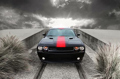 Hd Wallpaper Dodge Challenger Srt Satin Vapor Edition Dodge