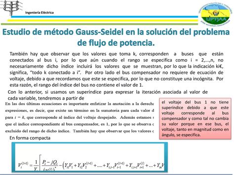 Flujo de potencia Unidad curricular Sistemas Eléctricos de Potencia PPT