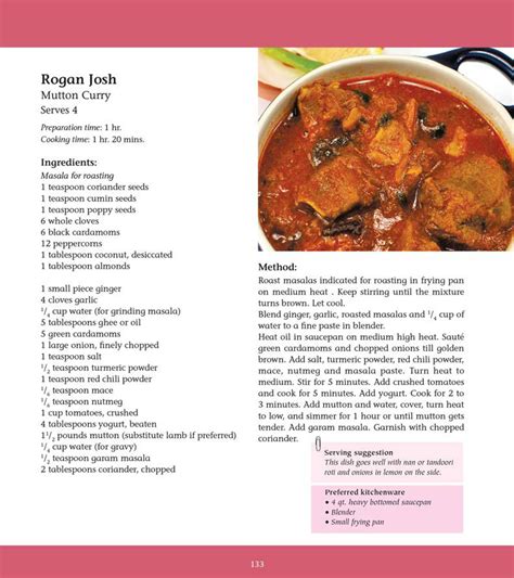 Indian Recipe Book - Moms Indian Cooking