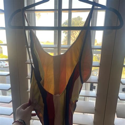 American Apparel High Cut Bikini One Piece Bathing Depop