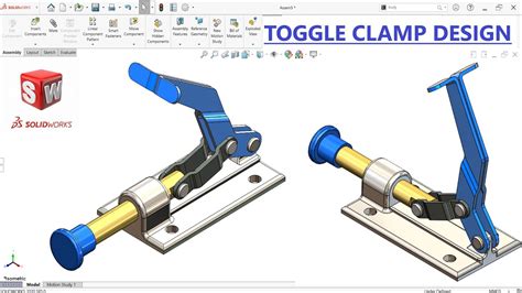 Design And Assembly Of Toggle Clamp In SolidWorks Solidworks Tutorial