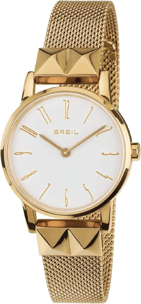 Watch Breil Woman Rockers Dial White E Bracelet In Steel Gold Movement Time Just 2h Quartz