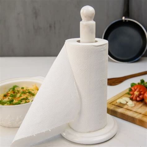 Radicaln Paper Towel Holder White Handmade Marble Kitchen Towels Rack