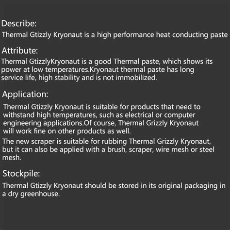 Термопаста THERMAL GRIZZLY Kryonaut 12.5W/m 1g (TG-K-001-RS) Original ...