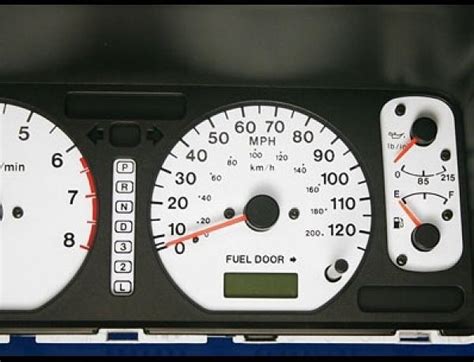 1998 2002 Isuzu Trooper Dash Cluster White Face Gauges 98 02 Ebay